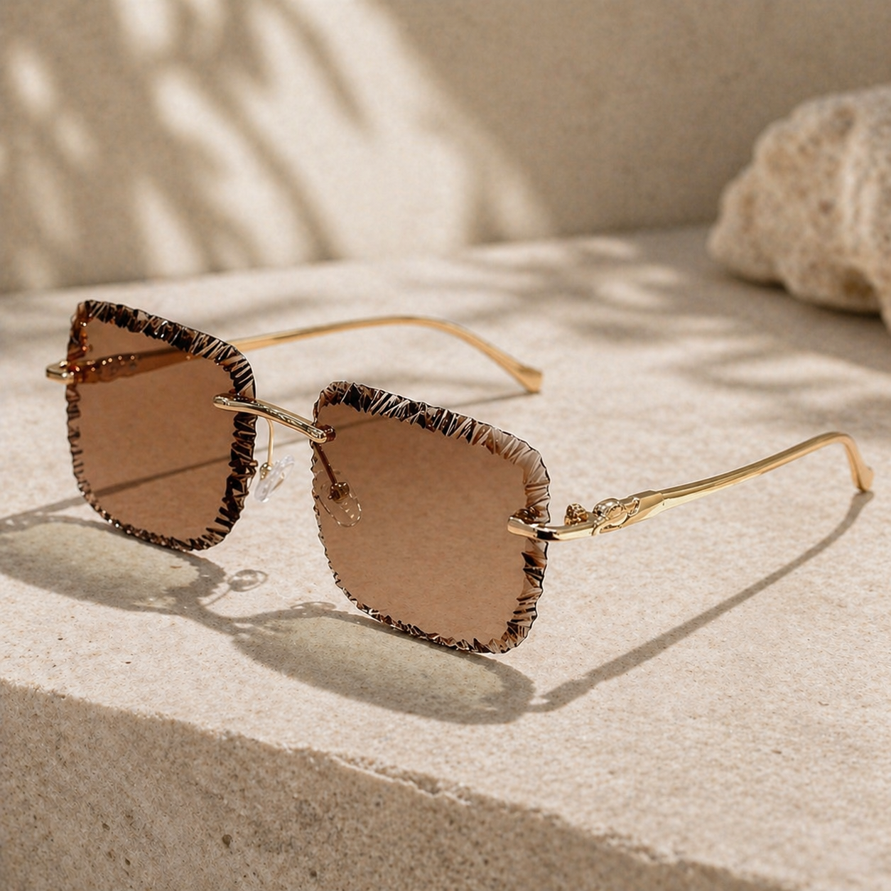 French Riveira|Ambre Marron — Lunettes de Soleil Premium | Montevaro